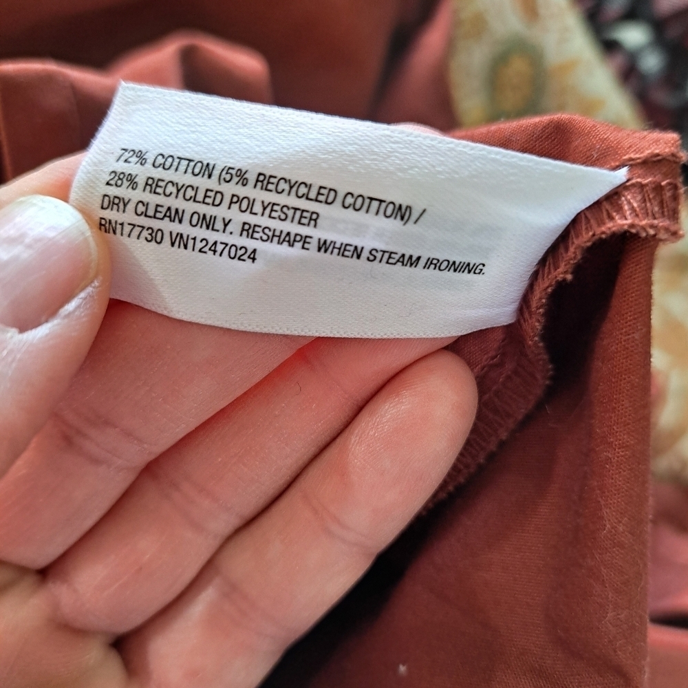 Future Collective Size 2 Women's Rust Color Midi Dress Sleeveless Adjustable - Picture 9 of 12